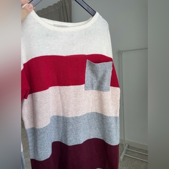 Active USA striped knit sweater NWT large - Picture 6 of 7